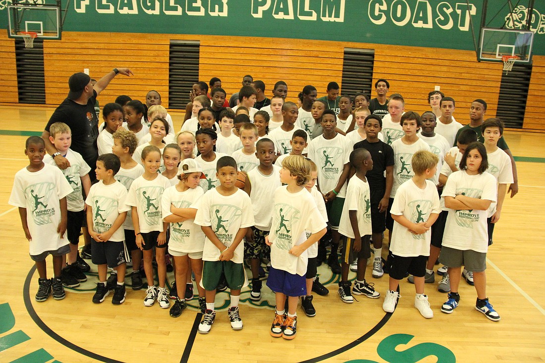 More than 100 students total attended the two weeks of basketball camp.