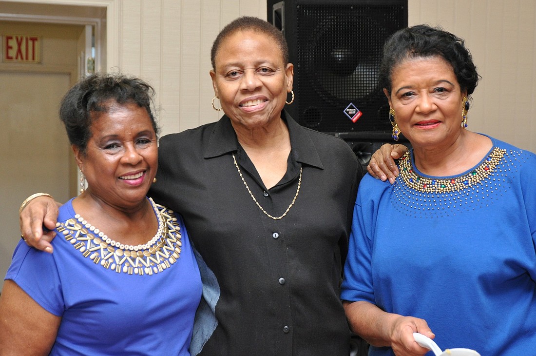 Annette Agard, Thelma Watts and Linda Vestal helped prepare authentic West Indian cuisine.