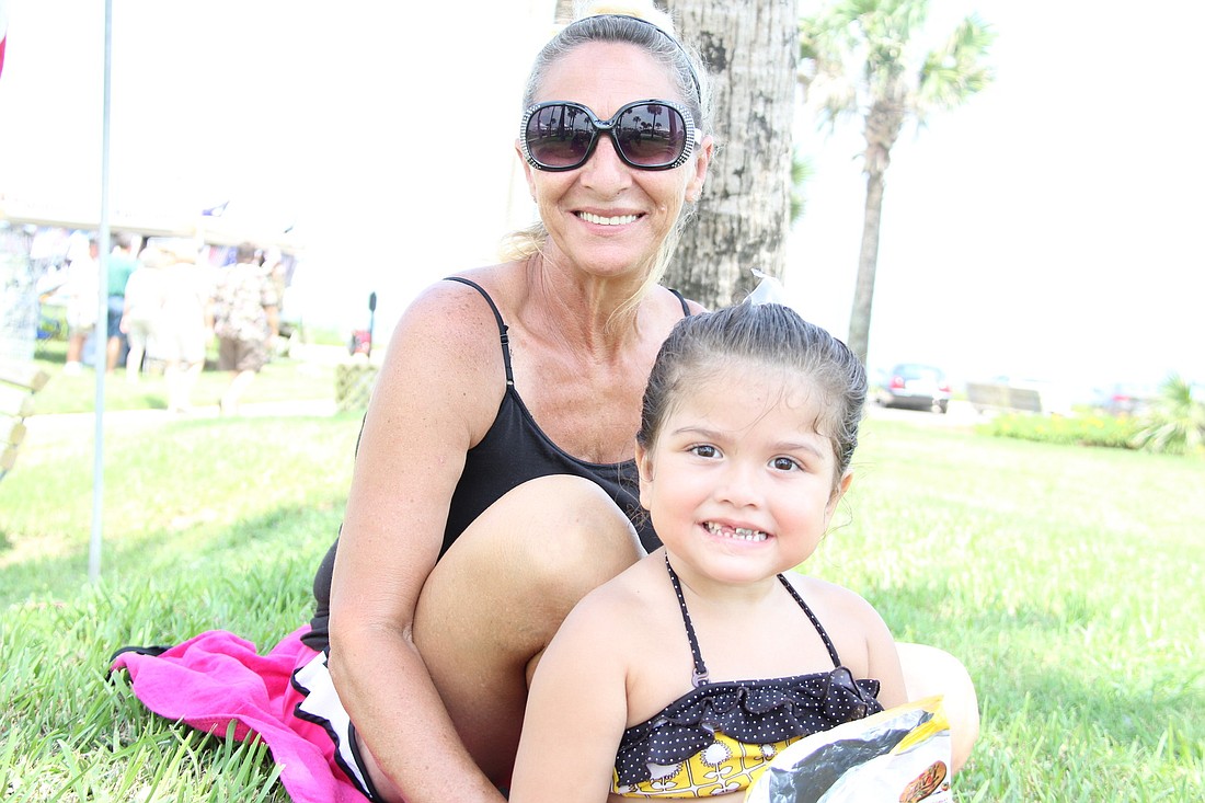 Pam Lawson and her granddaughter, Lyric Fitzpatrick, 3, of Palm Coast, were at the festival to support LawsonÃ¢â‚¬â„¢s son, who is an artist.