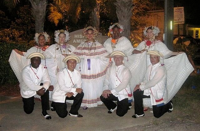 Folk dancers will appear in their native wear, and the club will also be serving a typical Latin cuisine.