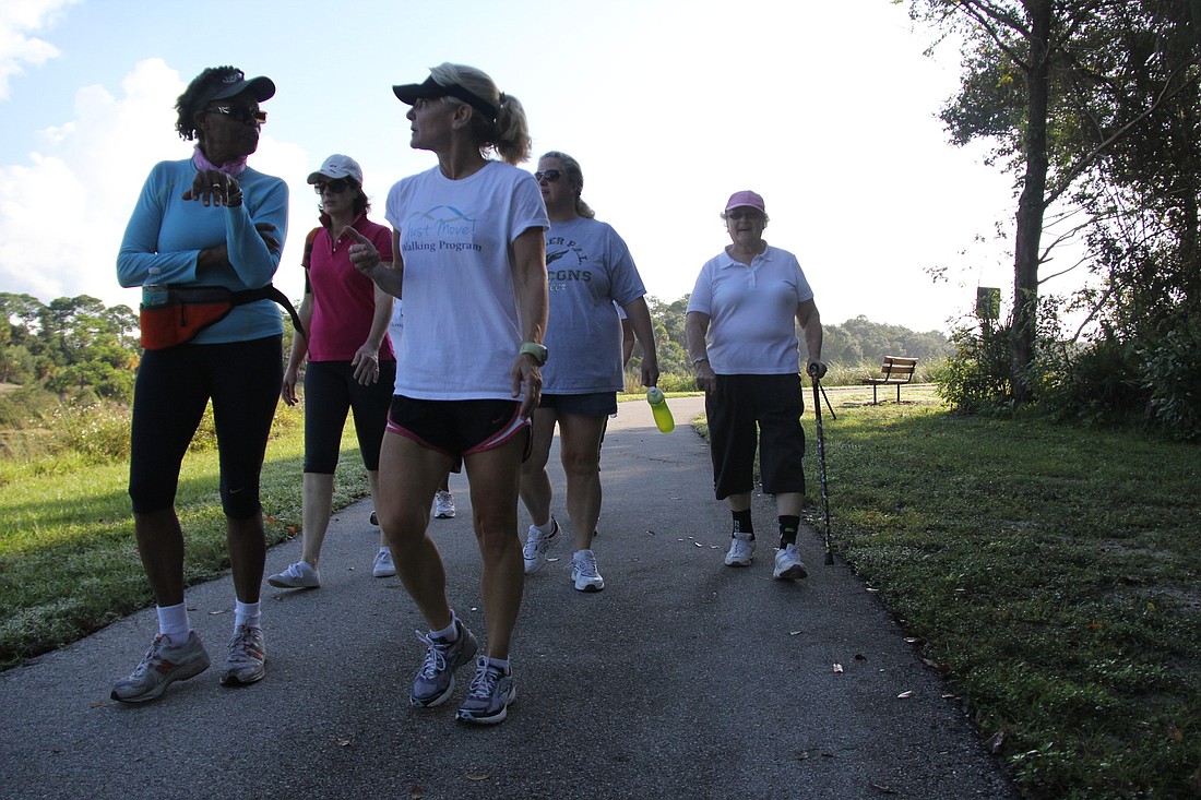 The walking group Just Move! meets twice a week for an hour, alternating between several Flagler County Walking trails.