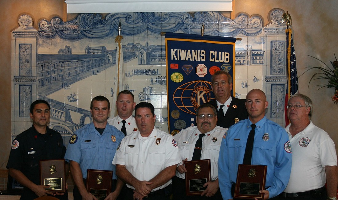 Mario Munoz, Kyle Lockwood, Tim Wilsey, Don Petito, Bob Chace, Derek Fraser, David Kennedy and Martin Roberts attended the Kiwanis Club event.