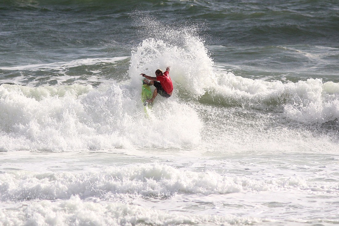 Josh Nicastro, of New Smyrna Beach, won the third event in the Flagler Surf Series, making him the two-time reigning champion.