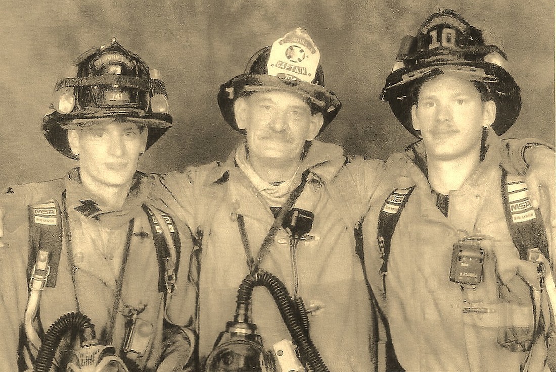 Andrew Keppler, John Keppler Jr. and John Keppler III have all been fighting fires since they were 14. COURTESY PHOTO