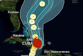 Maximum sustained winds have increased to 105 mph.