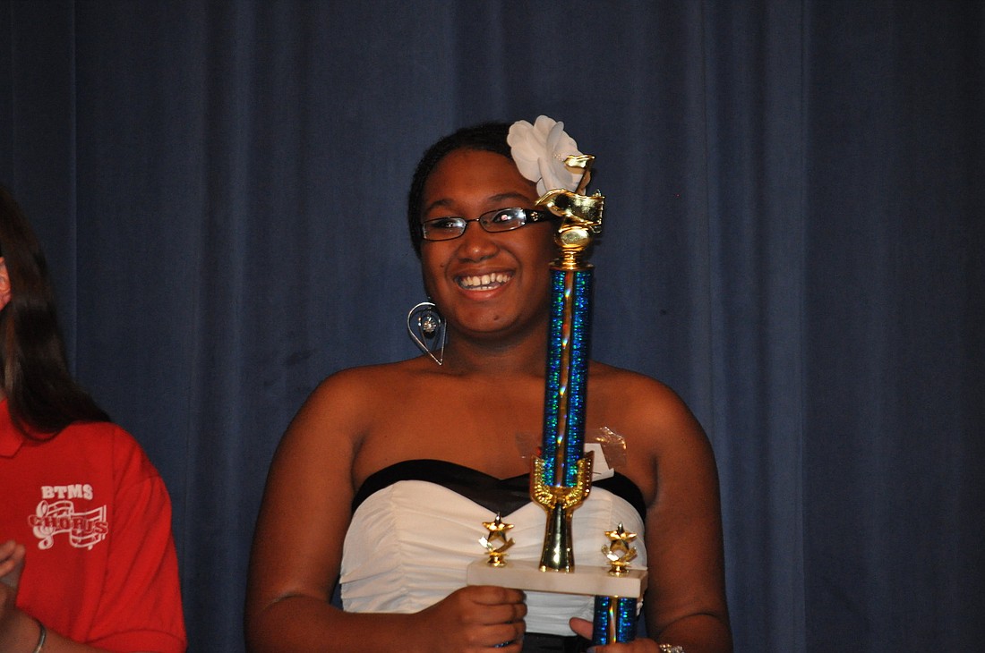 Ashia Barnes was named Buddy Taylor Idol at Wednesday night's competition.
