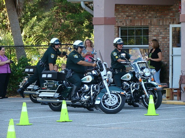 The Flagler County Sheriff's Office hosted a motorcycle demonstration at the fall safety fair.