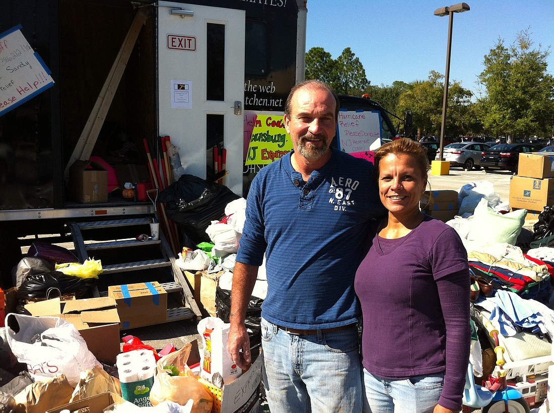 Alan and Susan Wheeler are organizing the relief effort for Keansburg, N.J. Items needed the most: food and construction repairing supplies, such as hammers and nails.