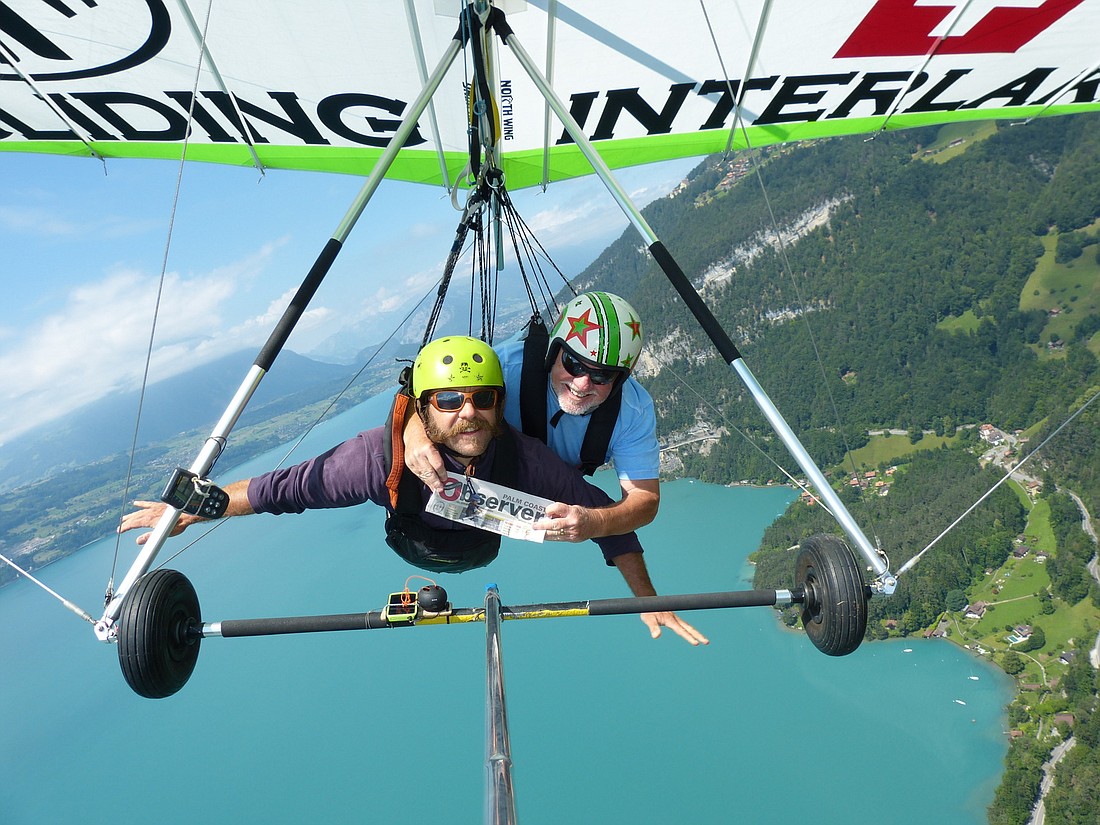 And the winner is ... Skipper Hanzel, for his hang-gliding trip over Interlaken, Switzerland.