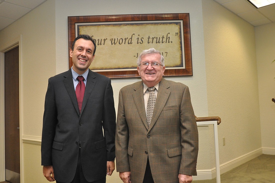 Elders George Kastroulis and Bill Carpenter