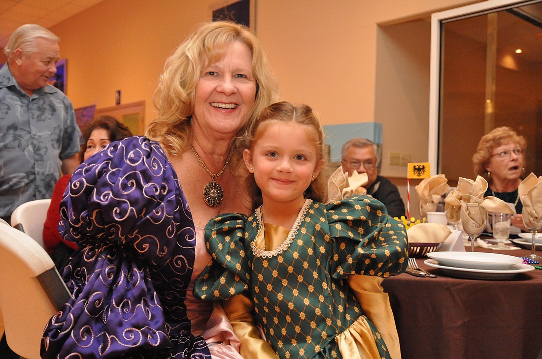 Susan Gomez and her granddaughter, Isabella, were two of 56 attendees dressed in traditional Renaissance garb.