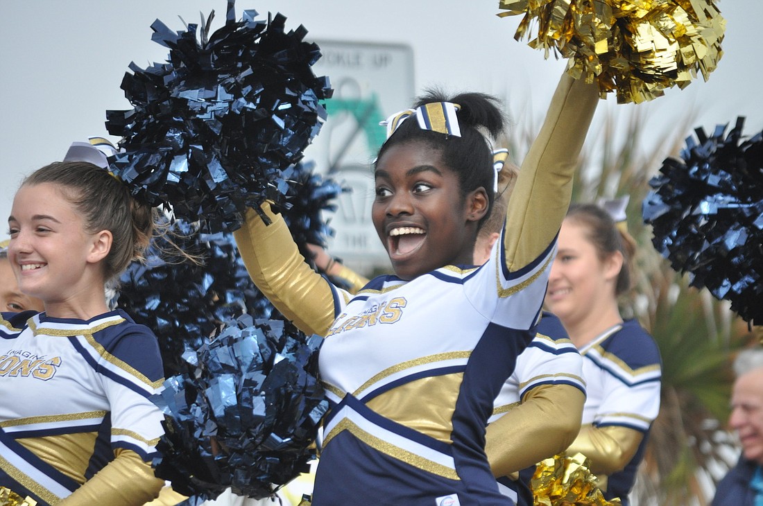 Adrienne Toles-Williams performs with the Imagine Spirit Team. The team won Best of Parade.