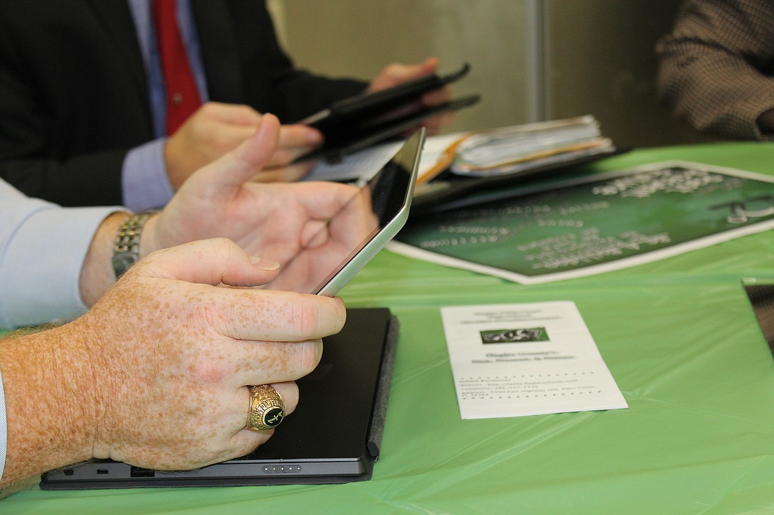 With iPads in hand, representatives from area school districts learn how to prepare for the 21st century classroom.