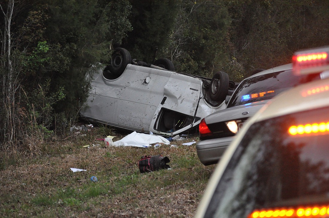 The crash occurred around 7 a.m. Wednesday, on State Road 100. PHOTO BY ANDREW O'BRIEN