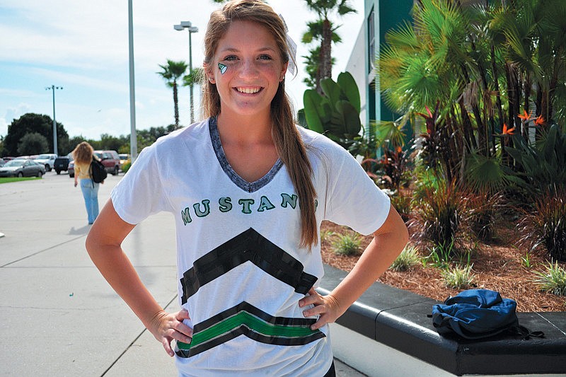 Varsity cheerleader and Miss Lakewood Ranch Jessica Sthreshley said the squad will adapt to the change.