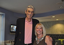 Jack Peffley, owner of Taffy's Menswear, and Diana Corrigan, Executive Director of St. Armands Circle Association