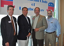GOP candidates Jim Boyd, Doug Holder, Rep. Ray Pilon and Steven Fields attended the event.