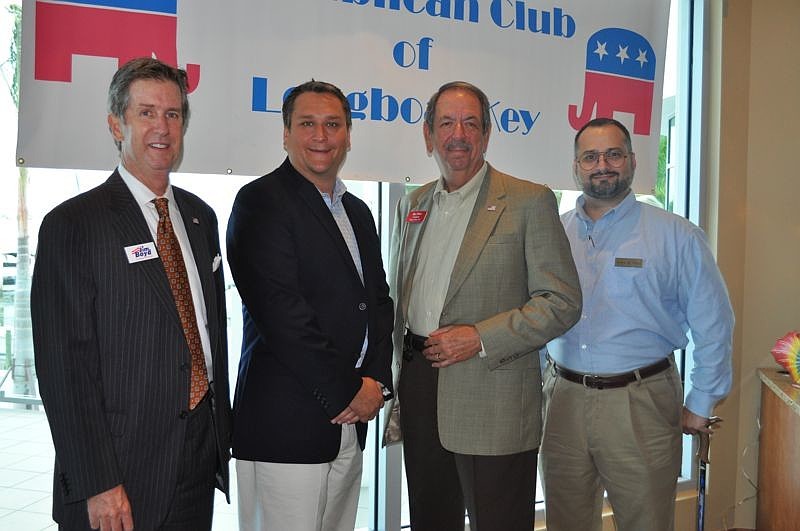 GOP candidates Jim Boyd, Doug Holder, Rep. Ray Pilon and Steven Fields attended the event.