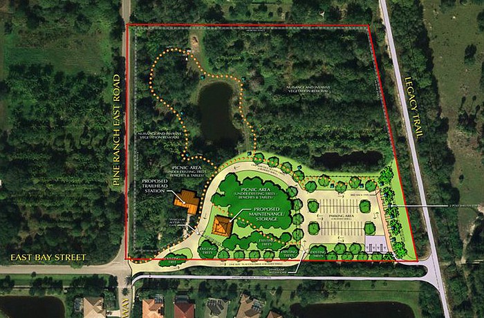 Osprey Junction Park allows for easy access to The Legacy Trail, a 55-space parking lot and walking trails.