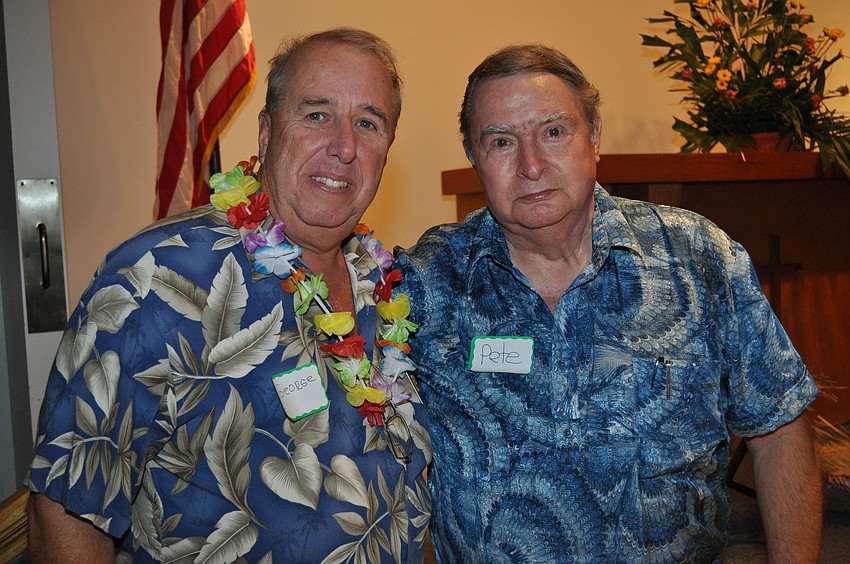 Grand Knight George Haviland with Pete Cleary