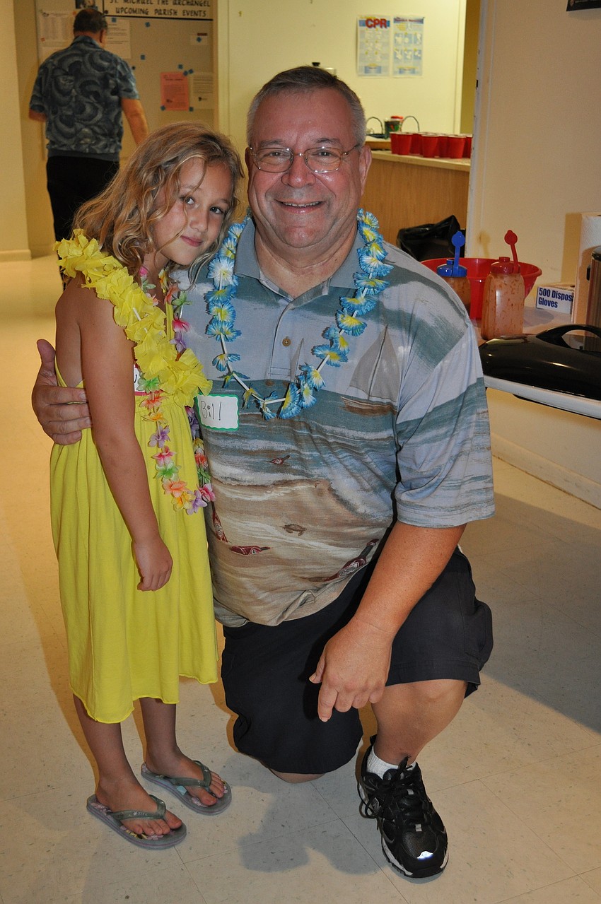 Nicole Norwime with grandfather Bill Cook