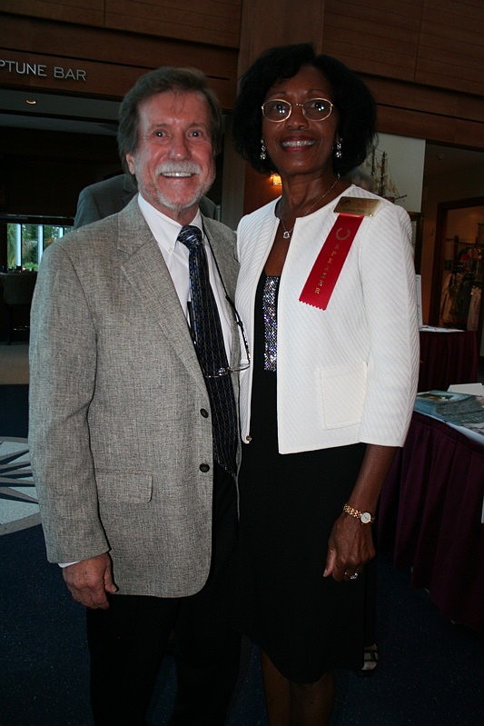 J.R. Wear and speaker Lt. Col. Frances Rice