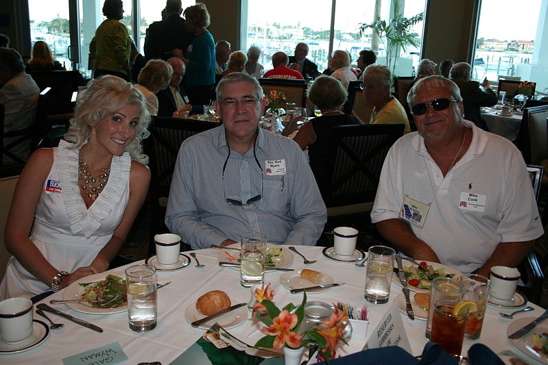 Christina Aiuto, the Rev. Rod Myers and Mike Cook