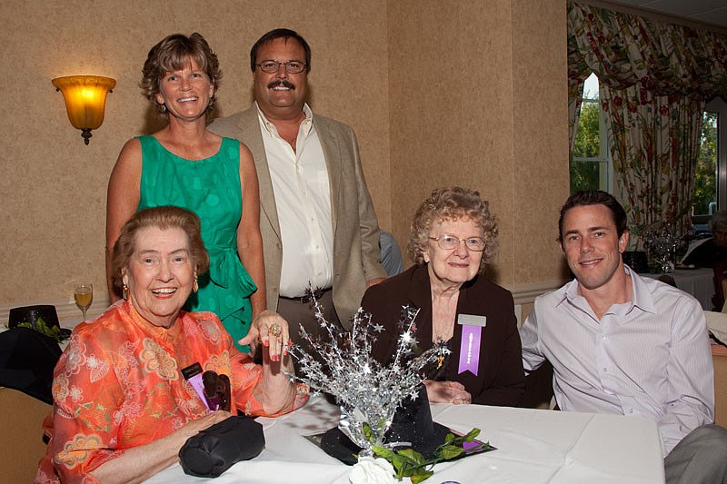 Millie, Jane and Nick Ellis caught up with Anna Hudgins and Jason Rew.