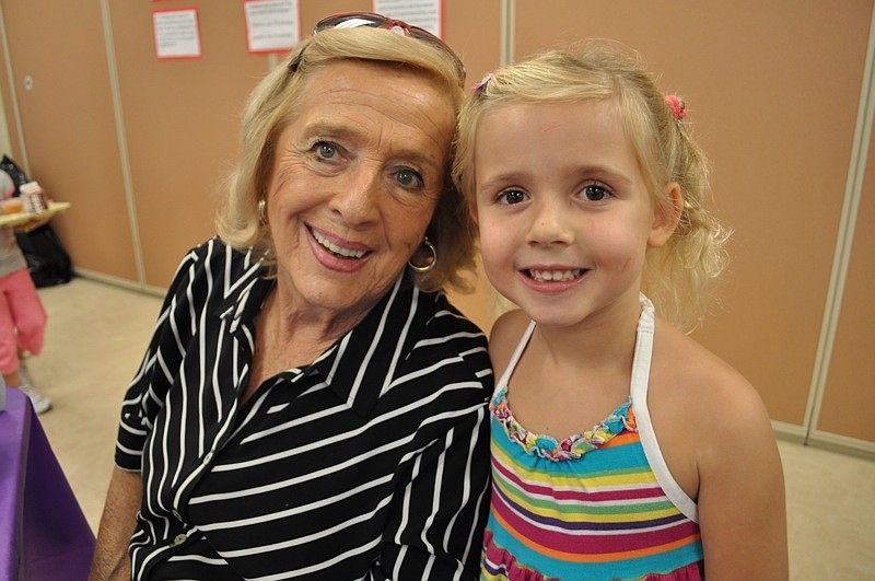 Carol Konover and her granddaughter Maggie Fincher enjoyed sub sandwiches.