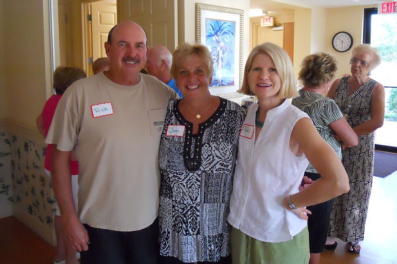 Rick and Jan Lane are pictured with Patti Peotter-Bettes.