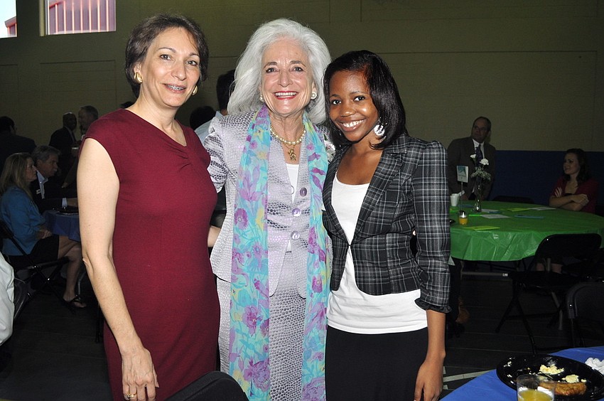 Rebecca Bergman, honoree Graci McGillicuddy and Bianca Sumter