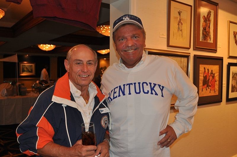 Bill Stanford with Bird Key Yacht Club General Manager Rob Edwards