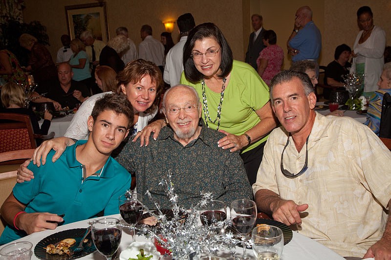 Daniel and Elaine Longobardi, Stan and Elaine Telchin and Eddie Longobardi came out to celebrate.