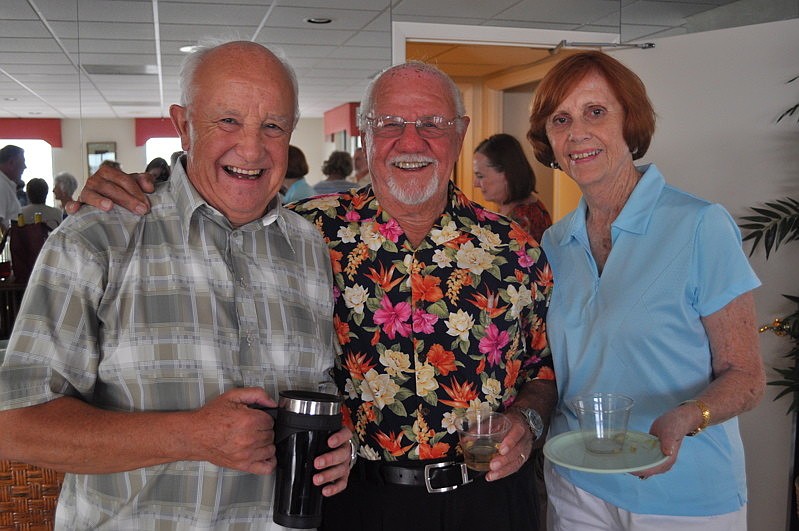 Stuart Dalgleish with Jim and Joyce Huber