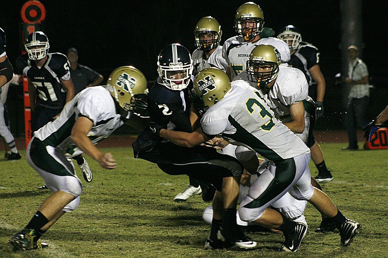 Chris Ragone had a tough time finding running room up the middle.