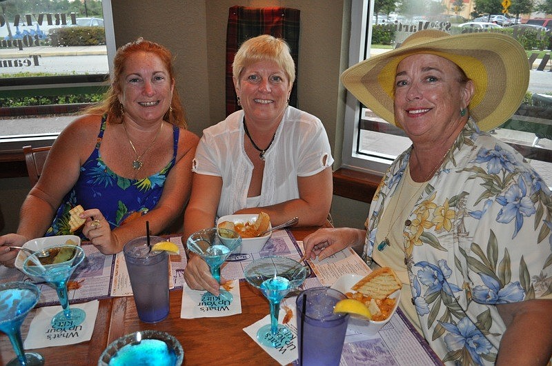 Capt. Dana Whitton, Diane Plante and Joy Mohnet enjoyed making new friends.
