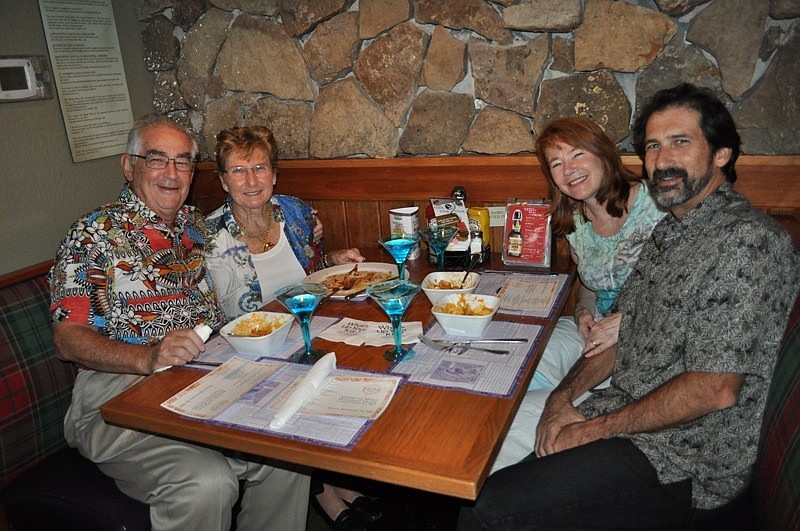 Bob and Natalie Zonies, left, enjoyed dinner with their son, Bob Zonies and daughter-in-law Tami.