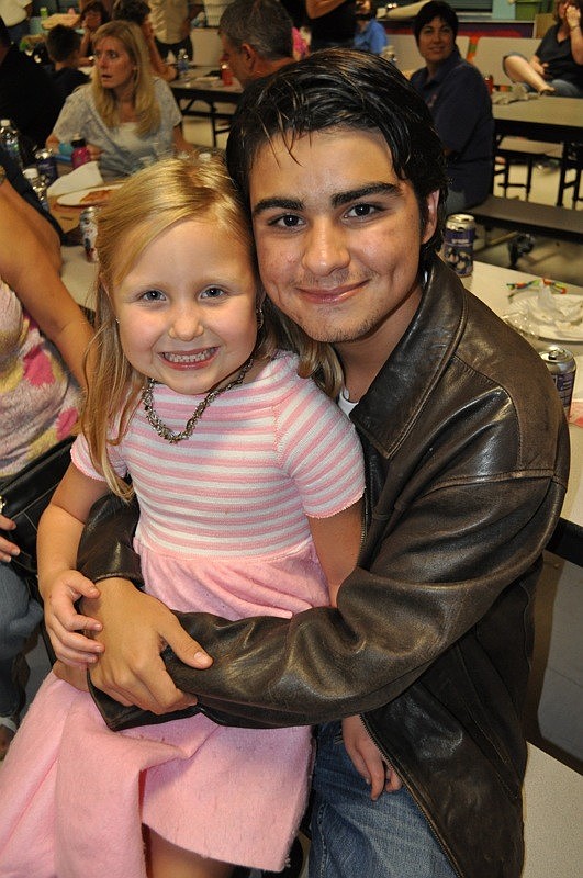 Demi Sherry, 5, got some quality time with her brother Adam Almengual.