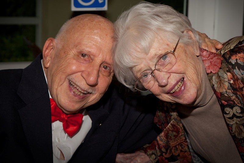 Stanley Voelker and Betsey Bates were all smiles.