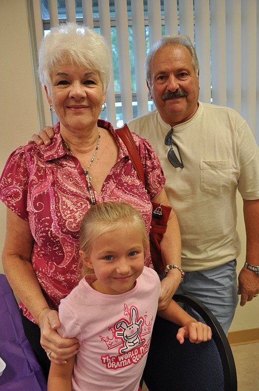 Michelle and Frank Pondillo were eager to see their granddaughter, Samantha, 7.