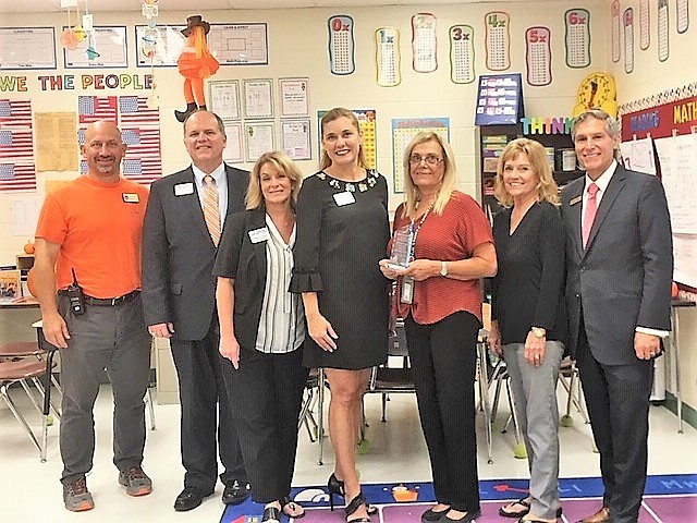 Pathways Elementary teacher Jessica Hatten was honored as the Teacher of the Quarter for her school by the Ormond Beach Chamber of Commerce. Courtesy photo