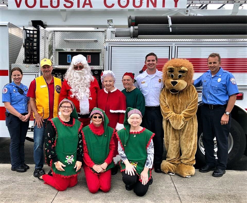 The Ormond-by-the-Sea Lions Club hosted Santa and Mrs. Claus, along with local firefighters, at its annual Breakfast with Santa event on Saturday, Dec. 8. Courtesy photo