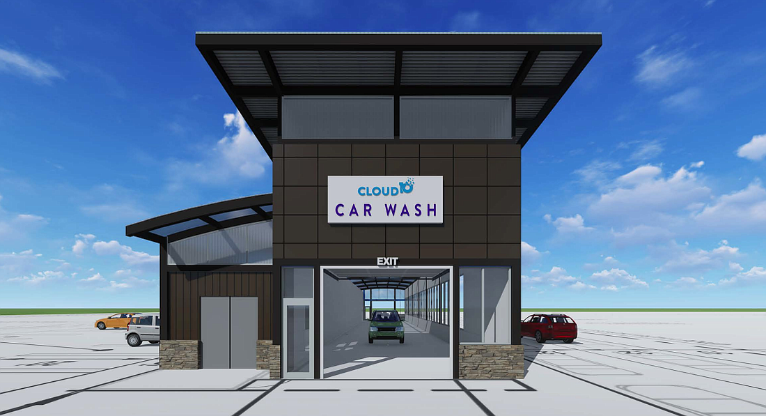 A rendering of the Modern Car Wash planned for Granada Pointe. Courtesy of the city of Ormond Beach