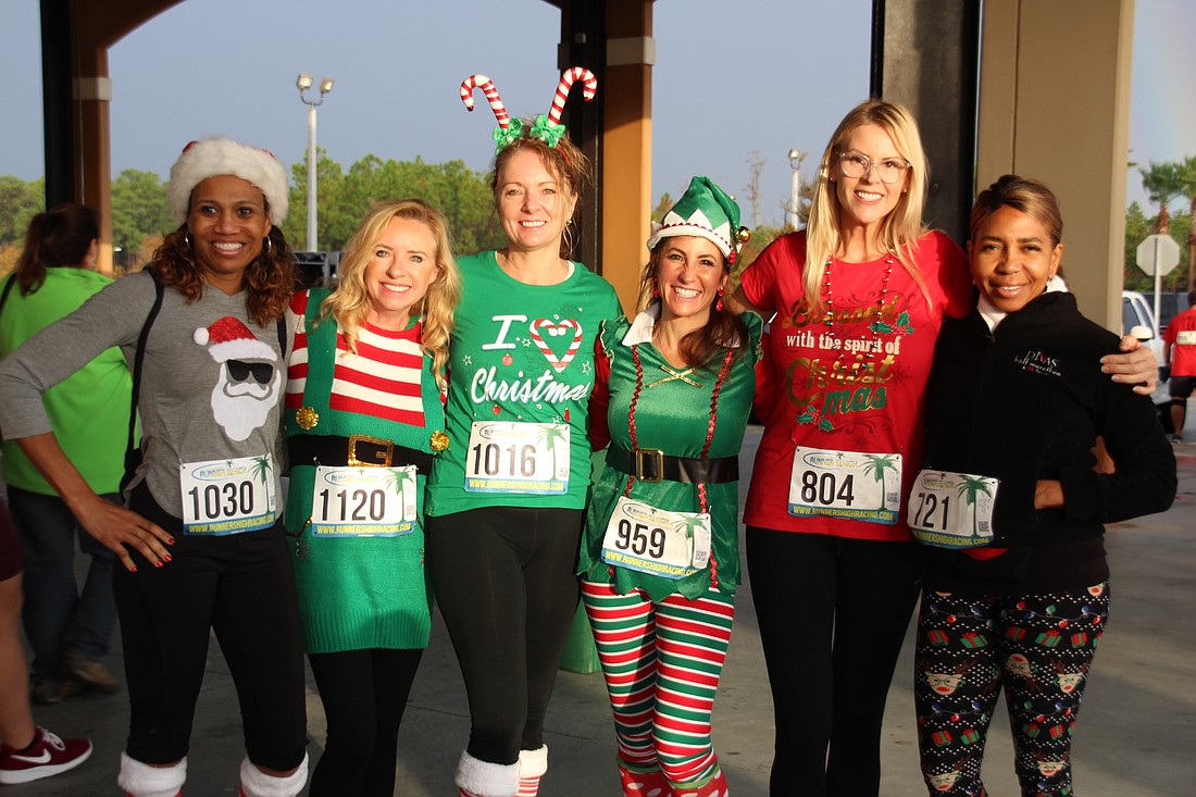 Festive runners get ready to run in the third-annual Chuck Strasser Memorial Candy Cake 5K on Saturday, Dec. 15. Courtesy photo