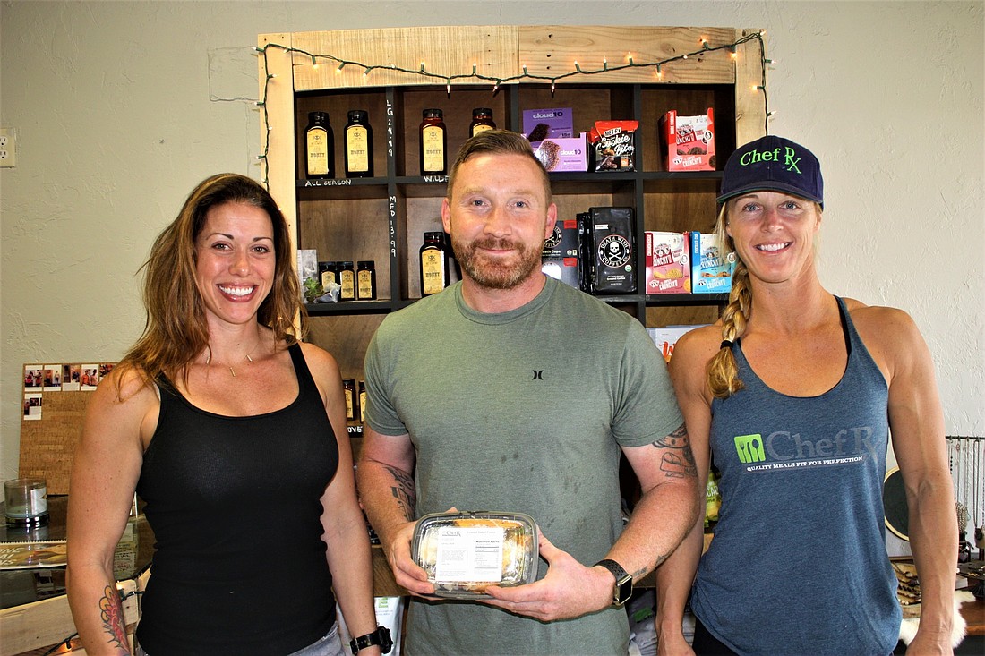 Melissa Kiel, Kevin Alexander and Maggie Nugent offer healthy meals at Chef Rx, 126 W. Granada Blvd. Photo by Wayne Grant