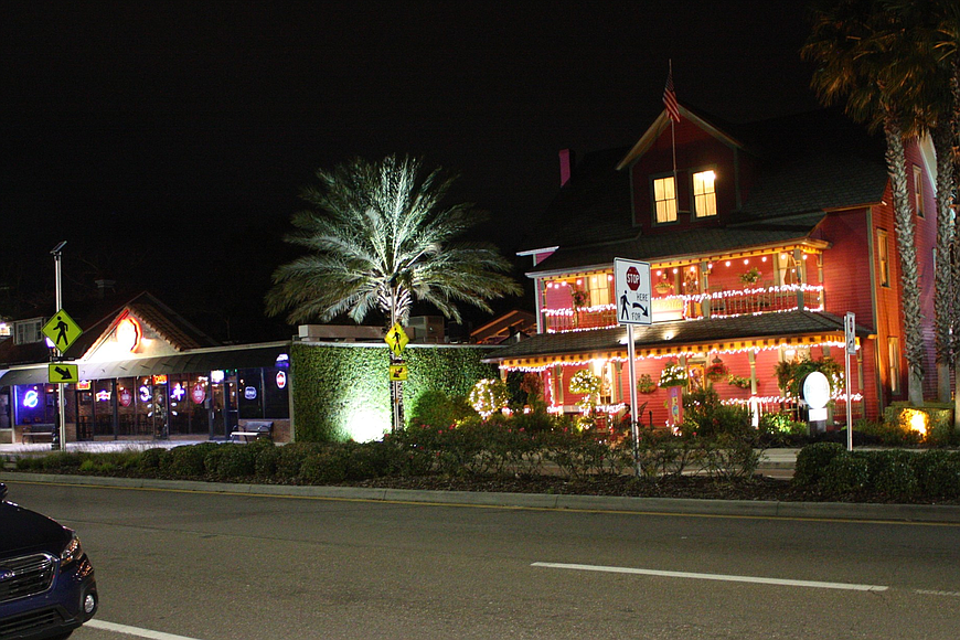 A view of downtown Ormond Beach after dark. File photo by Wayne Grant