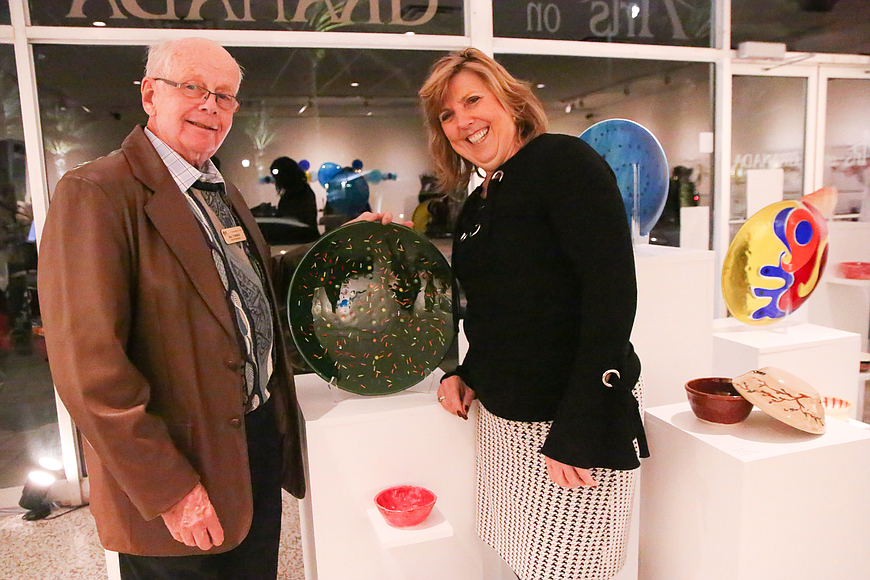  Halifax Urban Ministry Board Members Bill Turner and Judy Barefield at last year's Empty Bowls preview party. File photo by Paige Wilson