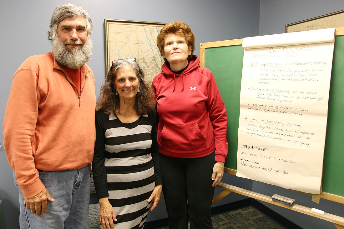 Bill Denny, Linda Williams and Anne Long. Photo by Jarleene Almenas