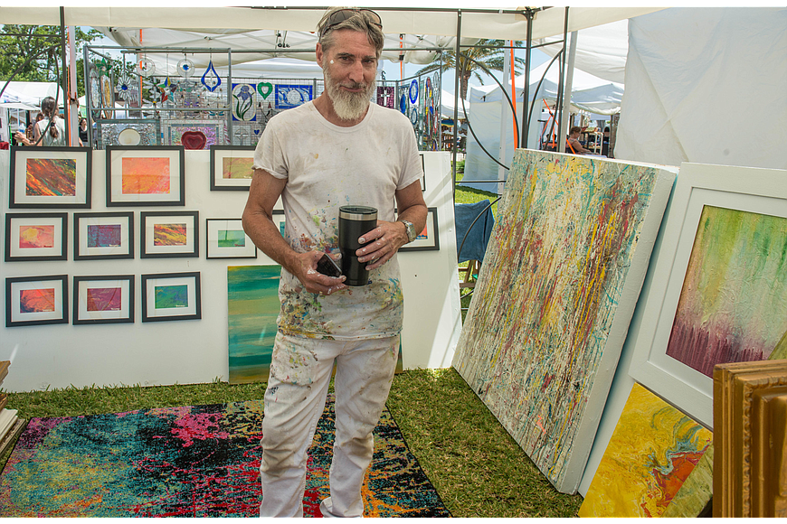 Brent Toomey at the 46th-annual Art in the Park event. File photo by Nicky Kubizne