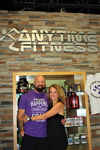 Luca Pomaro and Bonnie Williamson recently purchased Anytime Fitness. Photo by Wayne Grant
